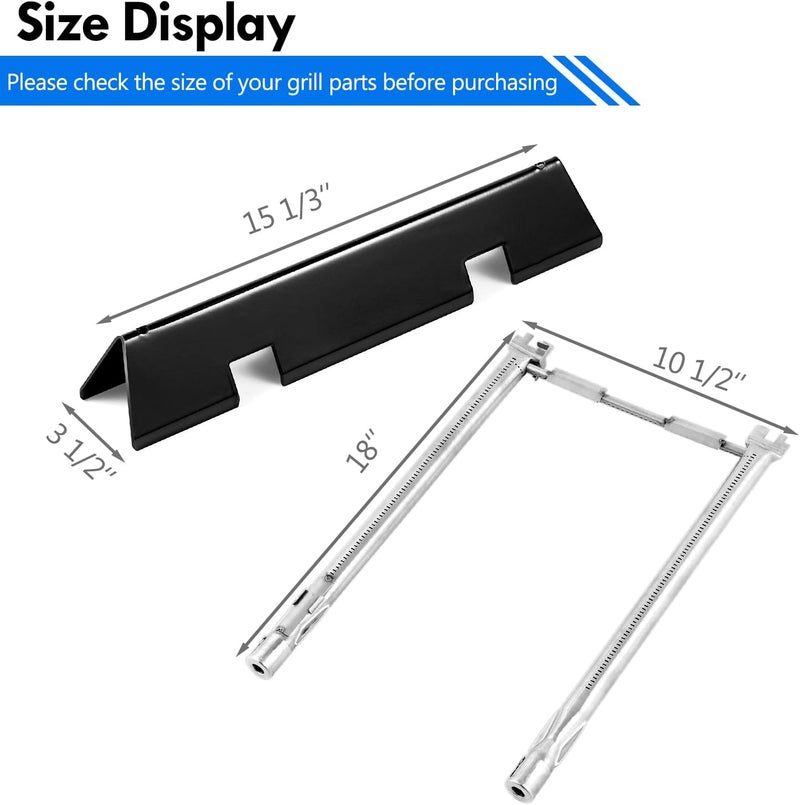 Grillflame Spirit ii E210 Replacement Parts for Weber Spirit Grill Parts Flavorizer Bars Burner Spirit 210 E-210 S-210 Spirit II E210 Gas Grill Parts Spirit E-215 E-220 S-220 Spirit 2 Grill Parts - Image 2
